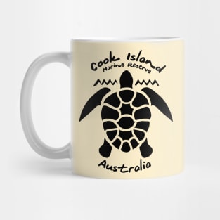 Diving with Sea Turtle - Cook Island Marine Reserve, Australia Mug